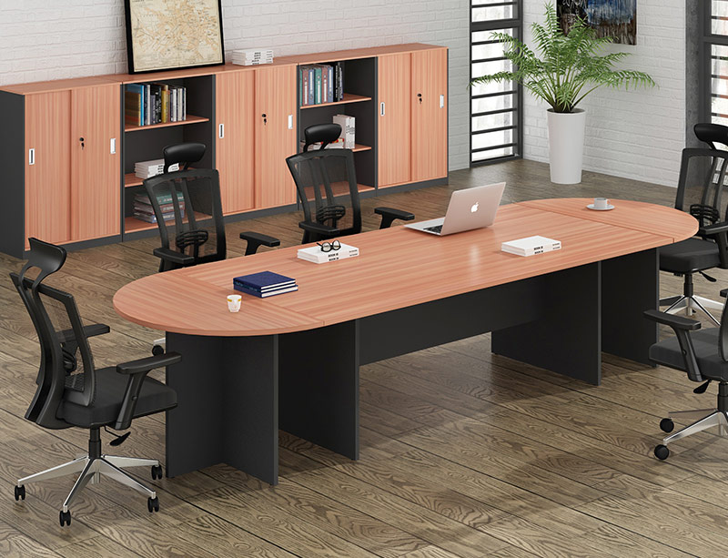 CF-2710M Wooden Oval Shape Meeting Table