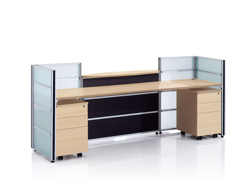 CD-85533 Glass Reception Desk