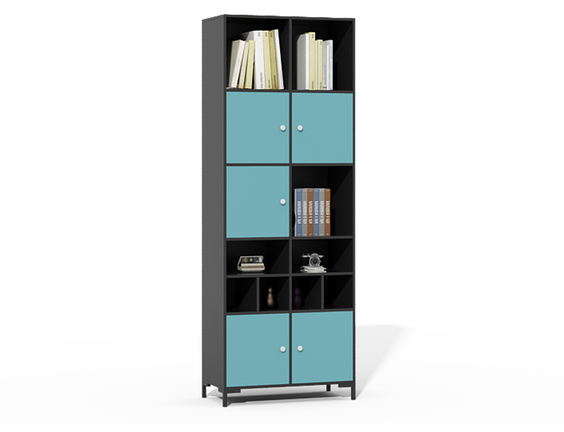 CF-NCD Open Shelf and Swing Doors Bookecase