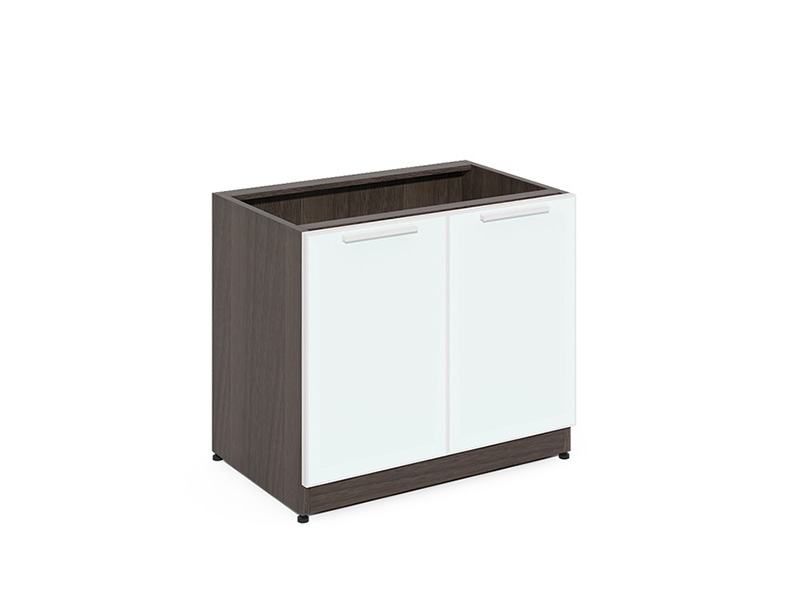 4 Door Mobile Credenza Semi Glass Floated Top CF-MC18