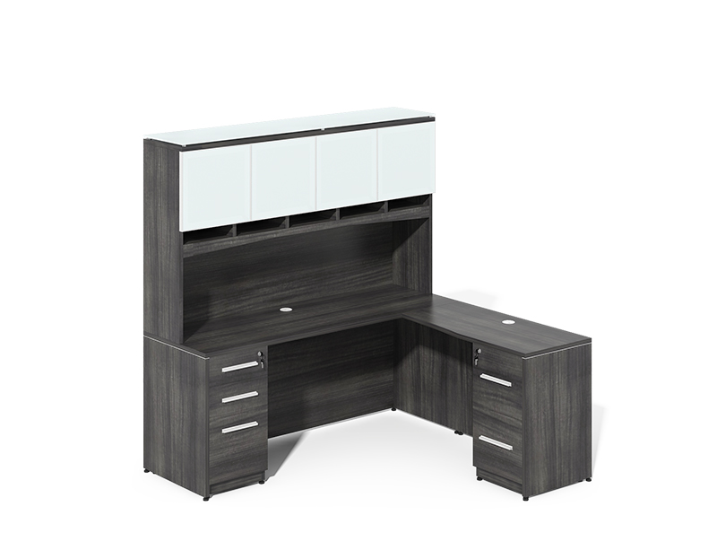 l shaped  executive  desk