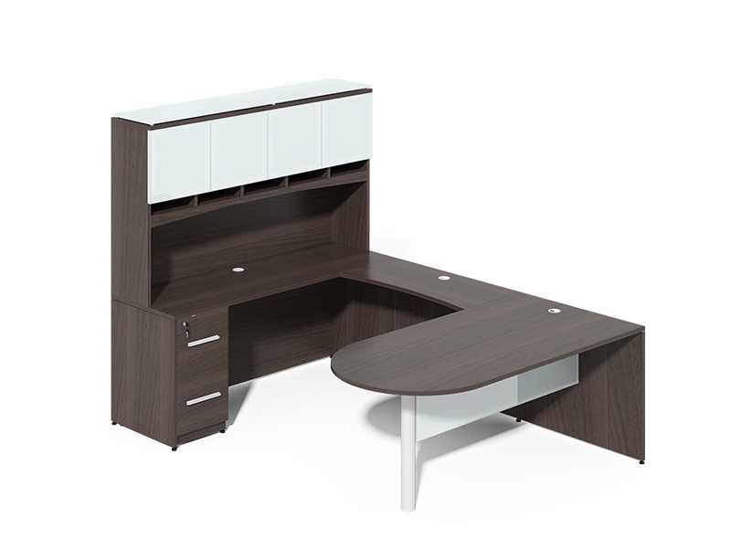 l shaped  executive  desk