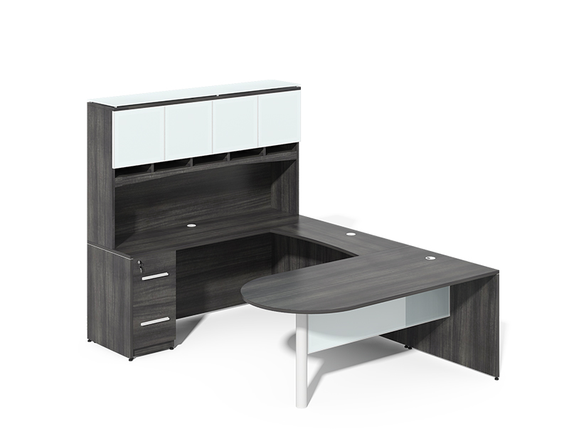 l shaped  executive  desk