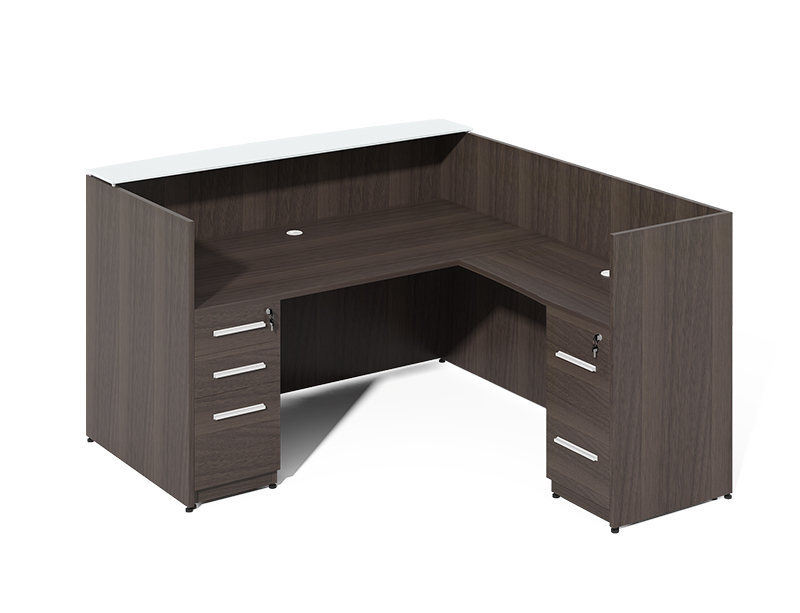 l shaped reception desk