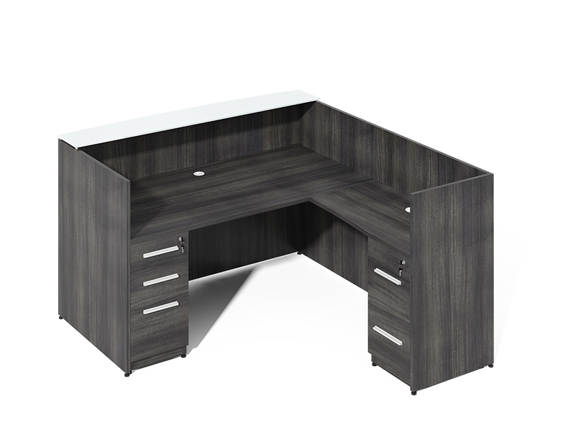 l shaped reception desk